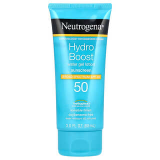 Neutrogena, Hydro Boost, Water Gel Lotion Sunscreen, SPF 50, 3 fl oz (88 ml)