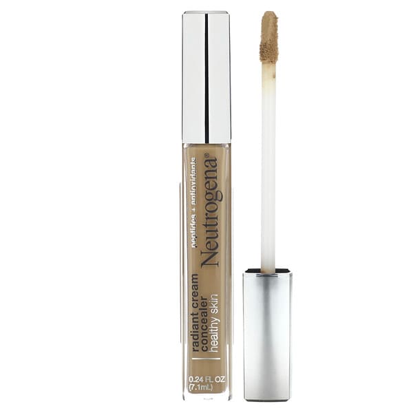 Neutrogena, 건강한 피부, 래디언트 크림 컨실러, 헤이즐넛 미디엄 1, 7.1ml(0.24fl oz)