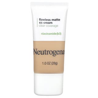 Neutrogena, Flawless Matte CC Cream, CC-крем, прозрачное покрытие, ваниль 3,0, 28 г (1 унция)