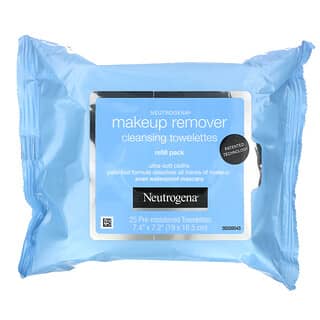 Neutrogena, Очищающие салфетки для снятия макияжа, 2 упаковки, 25 предварительно увлажненных салфеток в каждой