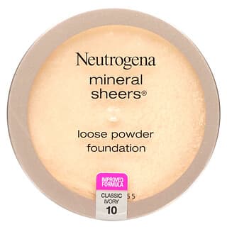 Neutrogena, Mineral Sheers, Loose Powder Foundation, Classic Ivory 10, 0.19 oz (5.5 g)