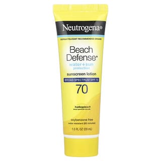 Neutrogena, Beach Defense, солнцезащитный лосьон, SPF 70, 29 мл (1 жидк. Унция)