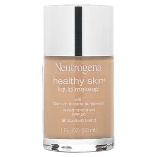 Neutrogena, Piel saludable, Maquillaje líquido, FPS 20, Natural Ivory 20`` 30 ml (1 oz. Líq.)