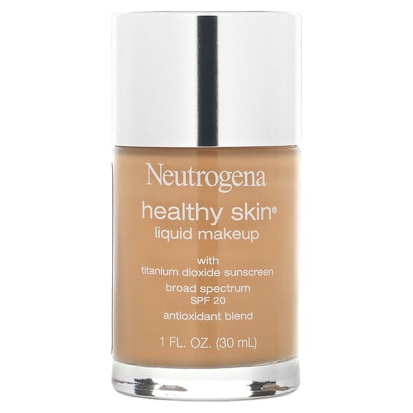 Neutrogena, 健康肌膚 粉底液，天然米60, 1液體盎司（30毫升）