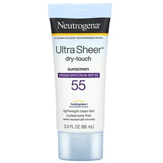 Neutrogena, Crème solaire ultra transparente sèche au toucher, SPF 55, 88 ml (3,0 oz)