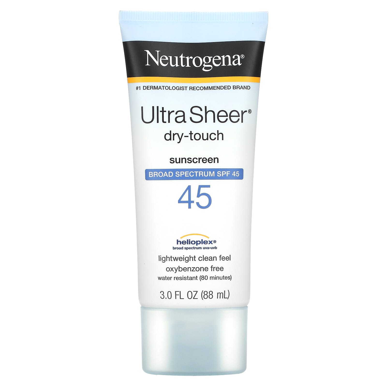 Neutrogena, Sheer Sunscreen, SPF 45, 3 fl oz (88 ml)