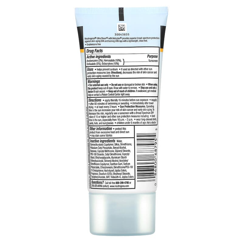 Ultra Sheer Dry-Touch Sunscreen, SPF 45, 3 fl oz (88 ml)
