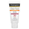 Clear Face, Oil-Free Sunscreen, Broad Spectrum SPF 30, Fragrance Free, 3 fl oz (88 ml)