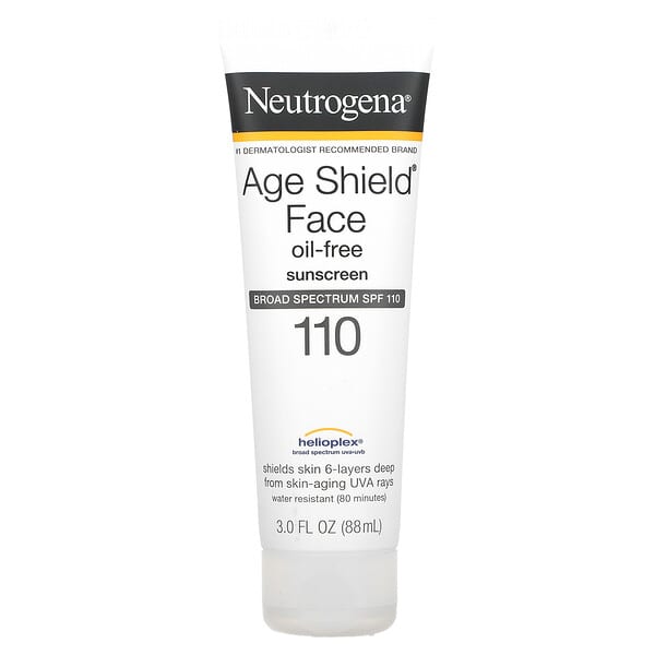 Neutrogena, Age Shield Face, OilFree Sunscreen, SPF 110, 3 fl oz (88 ml)