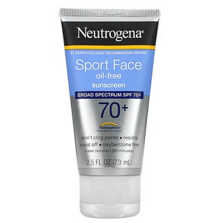 Neutrogena, Sport Face, для обличчя, сонцезахисний засіб без олії, SPF 70+, 73 мл (2,5 рідк. унції)