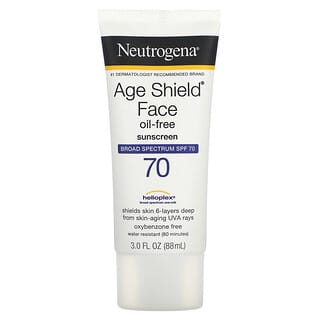 Neutrogena, Protector solar facial Age Shield, FPS 70, 88 ml (3 oz. Líq.)
