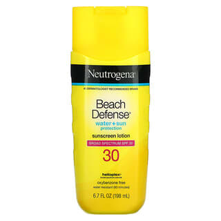 Neutrogena, Beach Defense，抗曬乳，SPF 30，6.7 液量盎司（198 毫升）