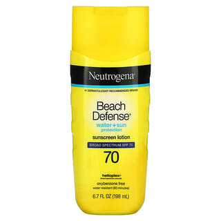 Neutrogena, Beach Defense 抗晒乳，SPF 70，6.7 液量盎司（198 毫升）