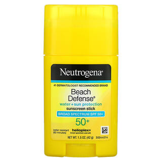 Neutrogena, Beach Defense ครีมกันแดดแบบแท่ง SPF 50+ ขนาด 1.5 ออนซ์ (42 ก.)