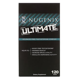 Nugenix, アルティメット、アドバンスト フリーテストステロンコンプレックス、タブレット120粒