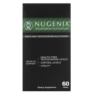 Nugenix, Suplemento multivitamínico de testosterona diaria para hombres, 60 comprimidos
