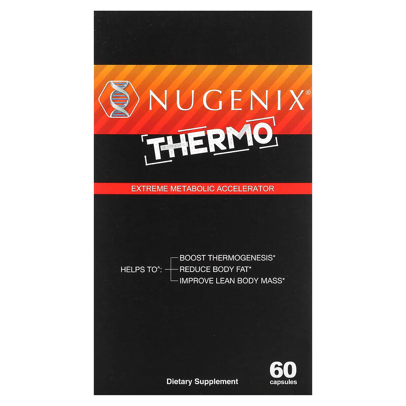 Nugenix Thermo - Thermogenic Fat Burner Supplement Pills for Men, Extreme  Metabolic Accelerator, 60 Count