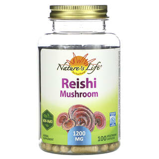 Nature's Herbs, Champignon Reishi, 1200 mg, 100 capsules végétariennes