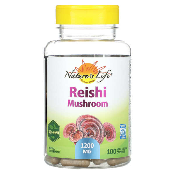 Nature's Life, Reishi Mushroom, 600 mg, 100 Vegetarian Capsules