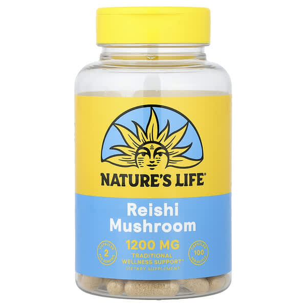 Nature's Life, Reishi Mushroom, 100 Capsules (600 mg per Capsule) — product photo 1