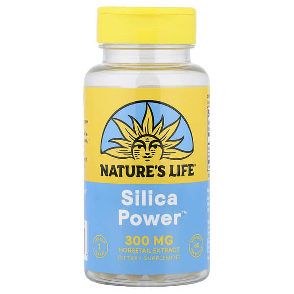 Nature's Life‏, Silica Power™‎‏, 300 מ"ג, 60 כמוסות VegCap
