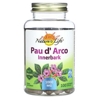 Nature's Herbs, Pau d' Arco, 속껍질, 100 캡슐