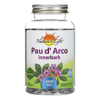 Nature's Herbs, Pau d' Arco, corteza interna, 100 cápsulas