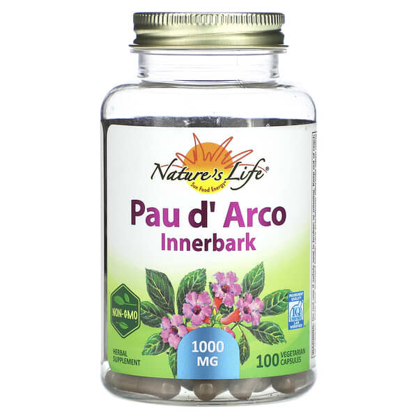 Nature's Herbs, Pau d' Arco, Innerbark, 500 mg, 100 Vegetarian Capsules