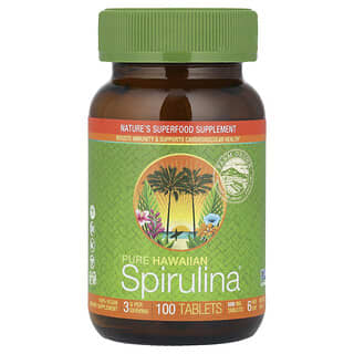 نوتريكس هاواي‏, سبيرولينا نقية Hawaiian Spirulina، عدد 100 قرص