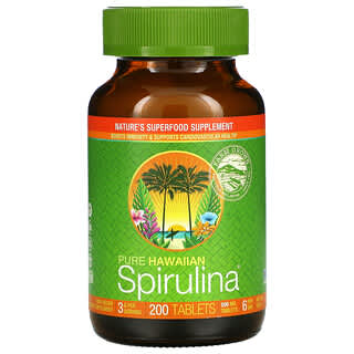 Nutrex Hawaii, Pure Hawaiian Spirulina, 500 mg, 200 Comprimidos