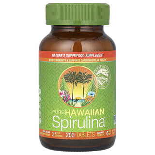 Nutrex Hawaii, Pure Hawaiian Spirulina, спирулина, 3 г, 200 таблеток (500 мг в 1 таблетке)