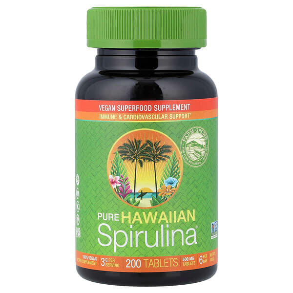 Nutrex Hawaii, Pure Hawaiian Spirulina®, 500 mg, 200 Tablets — product photo 1