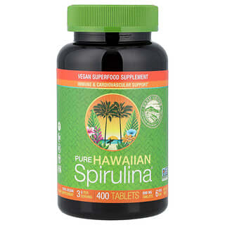 Nutrex Hawaii, Pure Hawaiian Spirulina®, 500 mg, 400 comprimidos