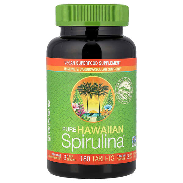 Nutrex Hawaii, Pure Hawaiian Spirulina®, 180 Tablets (1 g per Tablet) — product photo 1