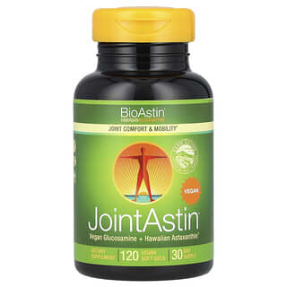 Nutrex Hawaii, JointAstin（ジョイントアスチン）、Hawaiian Astaxanthin（ハワイアンアスタキサンチン）、植物性ソフトジェル120粒