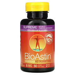 Nutrex Hawaii, BioAstin Supreme, 6 mg, 60 capsules vegan à enveloppe molle