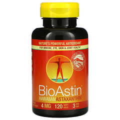 Nutrex Hawaii, BioAstin, Astaxanthine hawaïenne, 4 mg, 120 capsules molles
