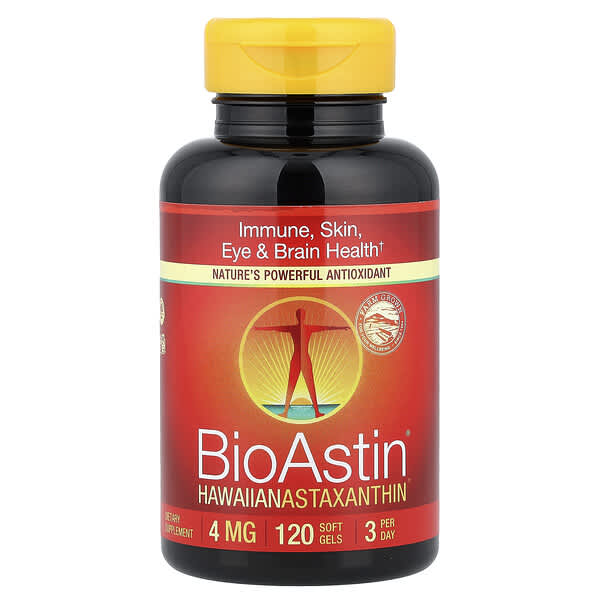 Nutrex Hawaii, BioAstin®，夏威夷蝦青素，4 毫克，120 粒軟膠囊