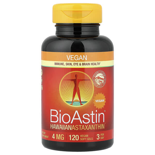 Nutrex Hawaii, BioAstin®, 하와이산 아스타잔틴, 4mg, 비건 소프트젤 120정