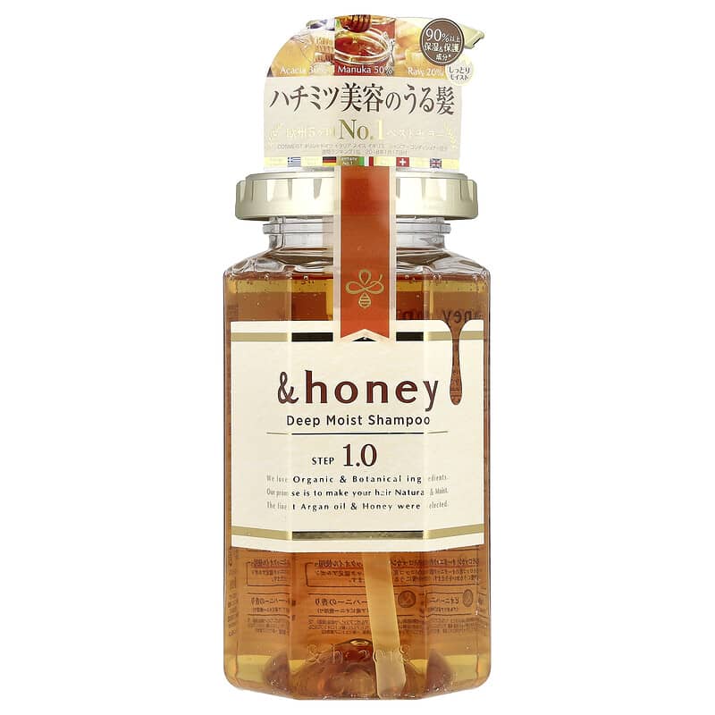 Deep Moist Shampoo, Bulgarian Peony Honey, 14.9 fl oz (440 ml)