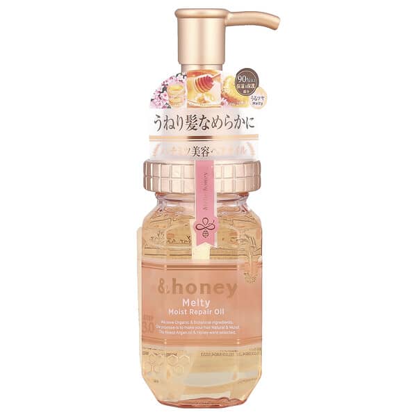 &honey, 멜티 모이스트 리페어 오일, 샤워 로즈 허니, 100ml(3.4fl oz)