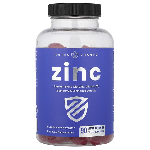 NutraChamps, Zinc Gummies, 90 Vitamin Gummies — product photo 1