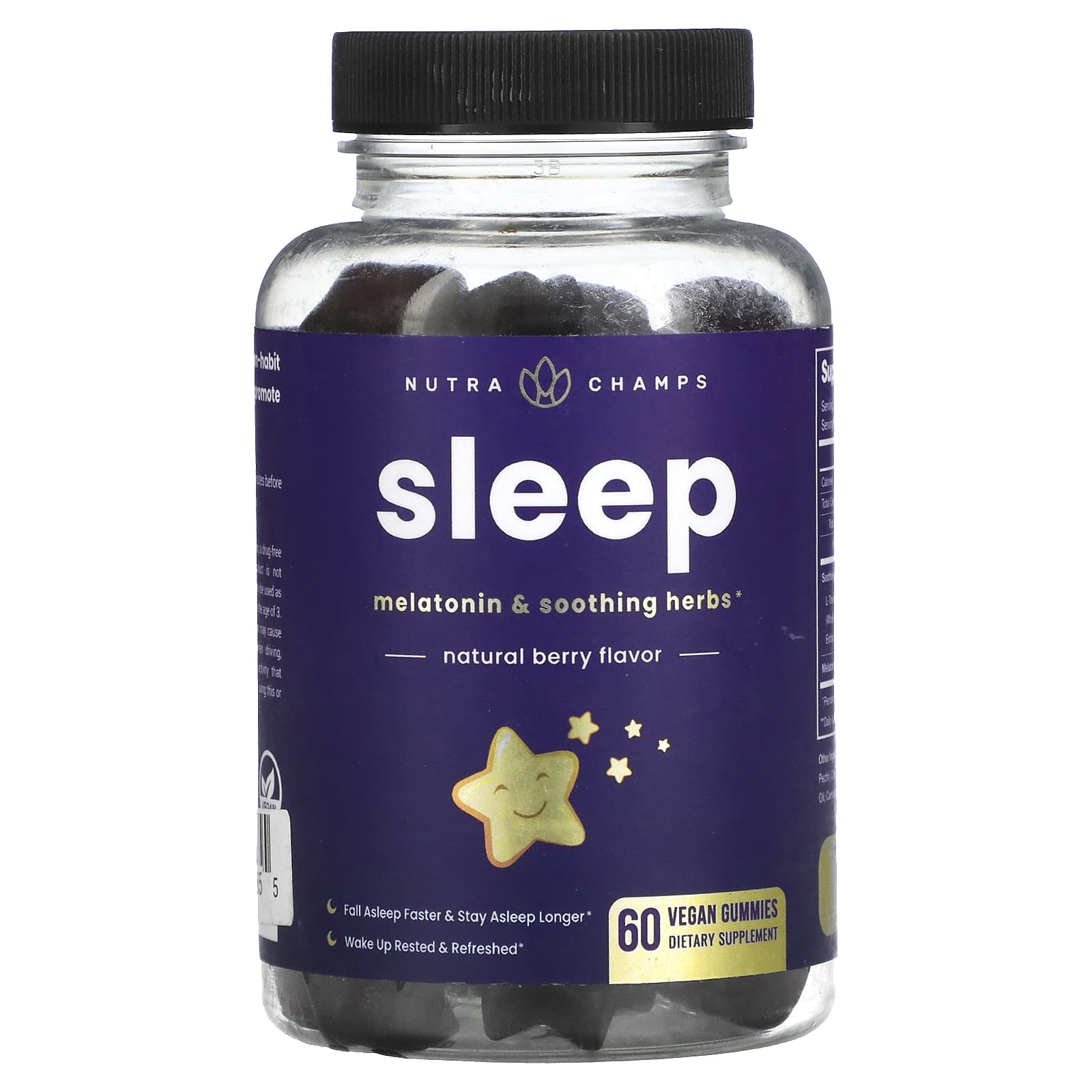 Nutrachamps Sleep Natural Berry 60 Vegan Gummies 