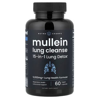 NutraChamps, Desintoxicación y limpieza pulmonar, 60 cápsulas veganas