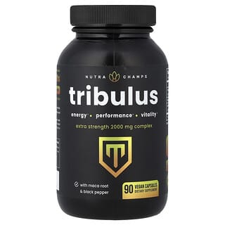 NutraChamps, Kotvičník, extra síla, 90 rostlinných kapslí