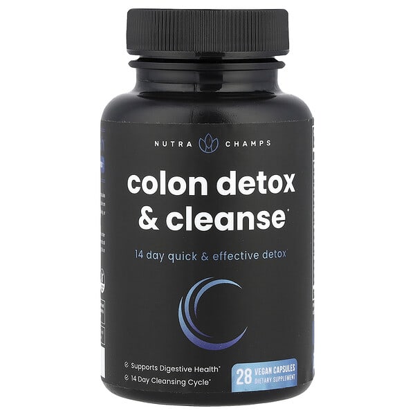 Colon Detox & Cleanse, 28 Vegan Capsules