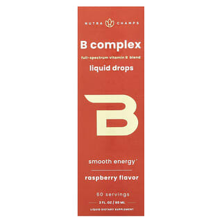 NutraChamps, B Complex, Himbeere, 60 ml (2 fl. oz.)