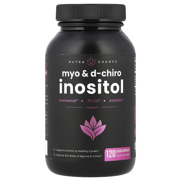 NutraChamps, Myo-肌醇和 D-手性肌醇，120 粒全素膠囊