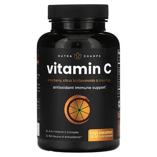 NutraChamps, Vitamina C`` 120 cápsulas veganas