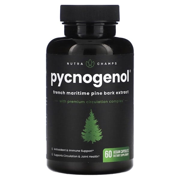 NutraChamps, Pycnogenol, 60 vegane Kapseln